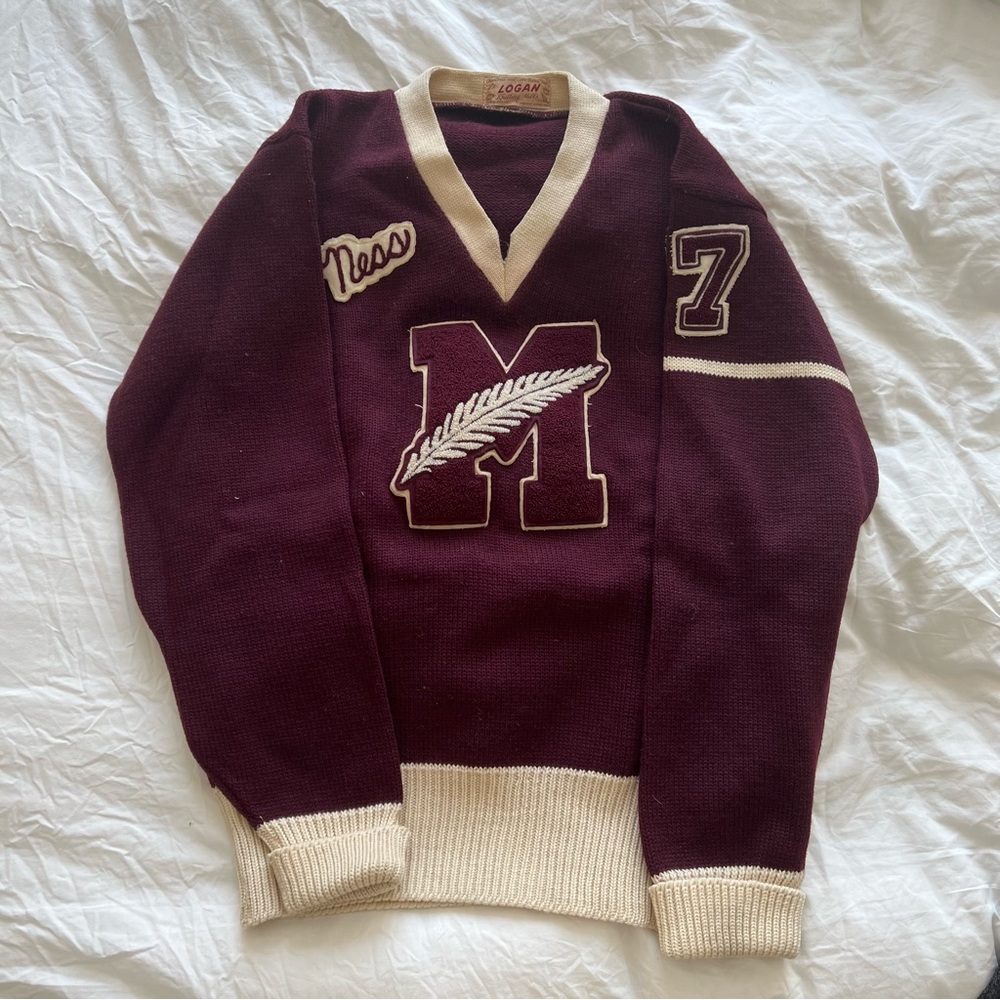 vintage letterman sweater